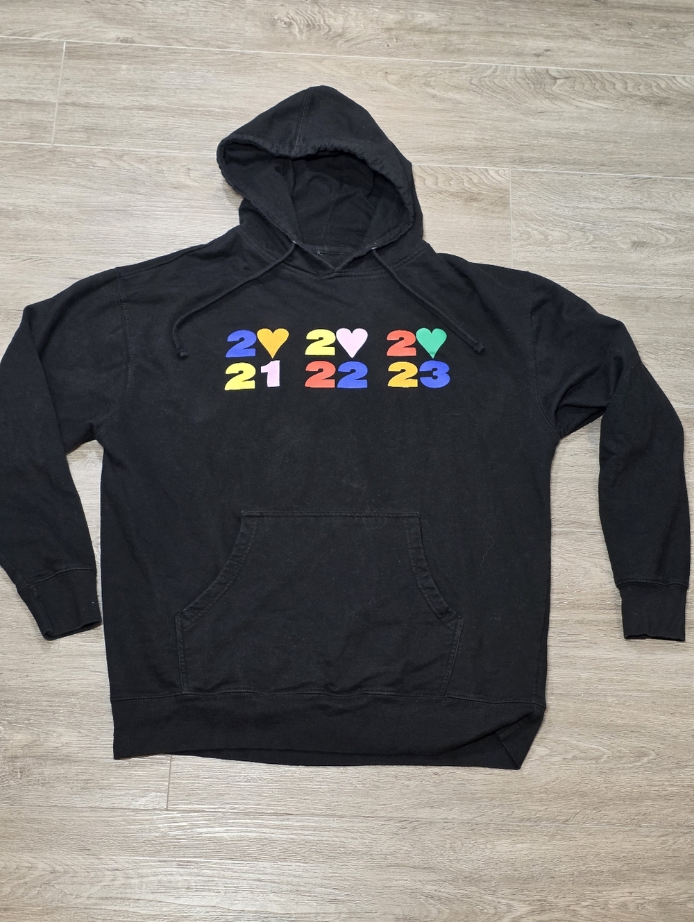 Harry Styles Love On Tour Hoodie Mens Sz XL 2021-22-23 Rainbow Unisex